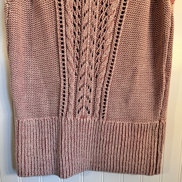 White House Black Market Knitted Ruffled Sleeveless Sweater Tank 100% Cotton M - Picture 4 of 10